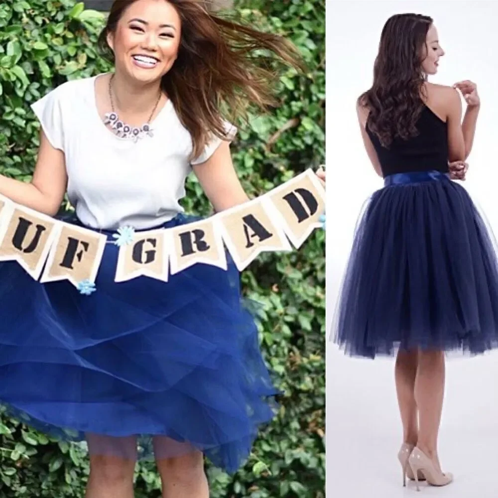 Space 46 Wendy Tulle Skirt XXL fits like M Navy Fairy Ballet Punk Whimsy Party